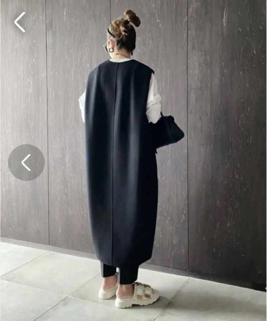 【楽ギフ_包装】 美品＊LOHEN ブラウン バックタックロングリバージレ ローヘン トップス
