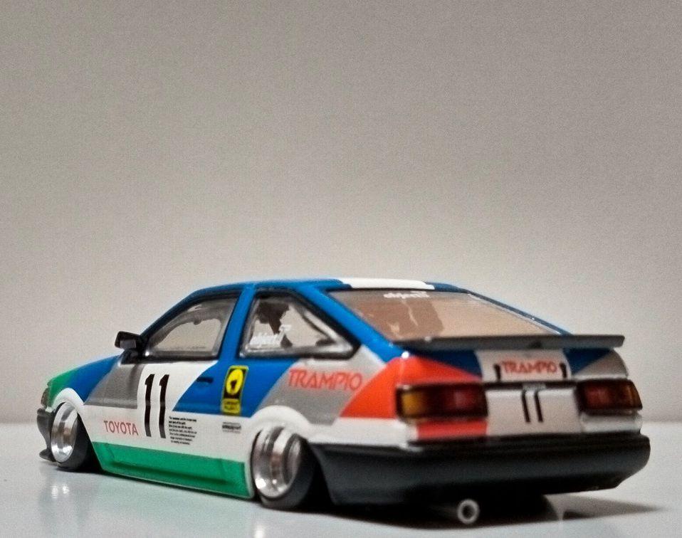 希少 INNO64 カローラレビン AE86 ドリ車 深リムアルミホイール