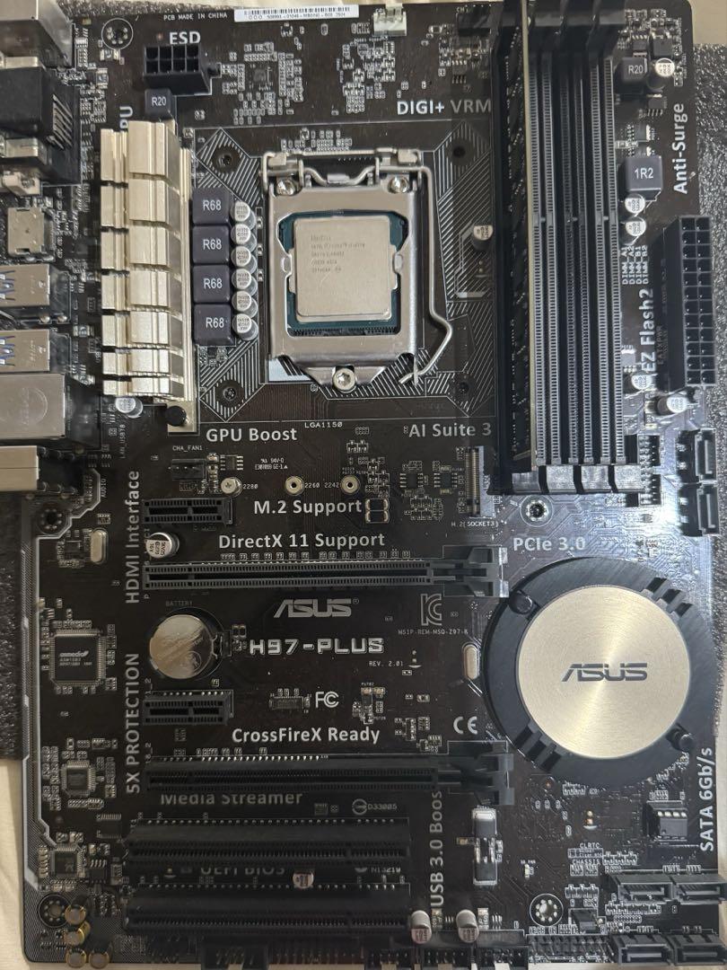 ASUS H97-PLUS LGA 1150 core i7 4770 メモリ
