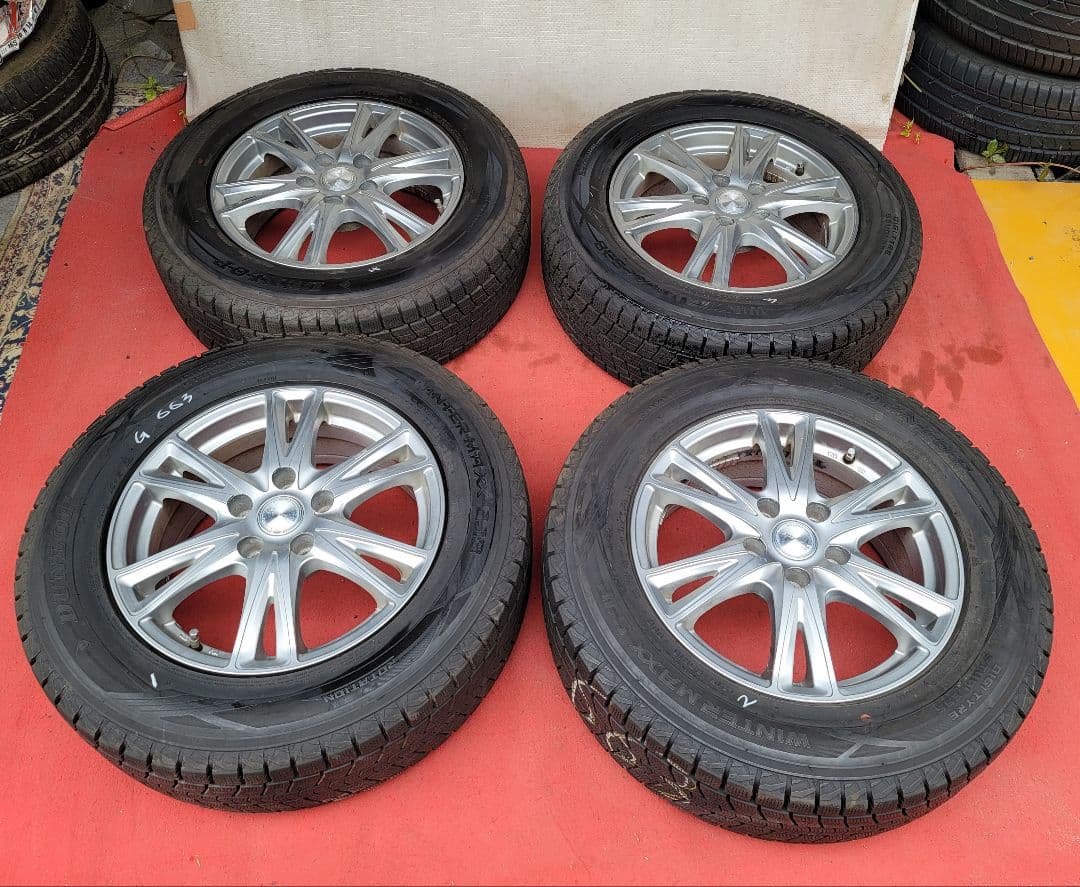 中古アルミホイールExceeder16インチ6.5J +38 pcd 114.3