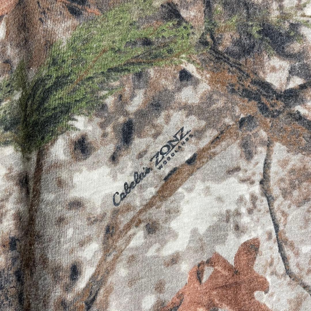 ロングTシャツ　リアルツリー　アースカラー　オーバーサイズ　2XL ✮2XL ロングTシャツ アースカラー リアルツリー カモフラ オーバー