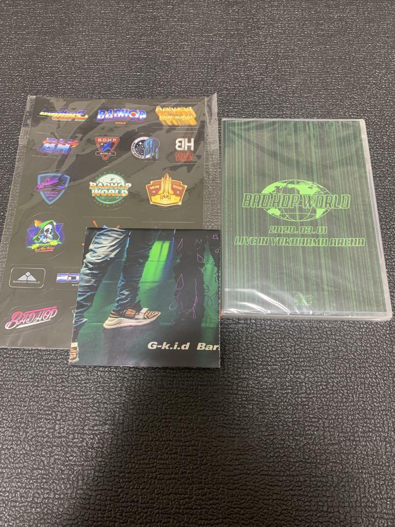 【GANZI出品】BADHOP DVD、ステッカー、ポスター BADHOP WORLD 未開封 横浜アリーナ DVD ステッカー ポスター