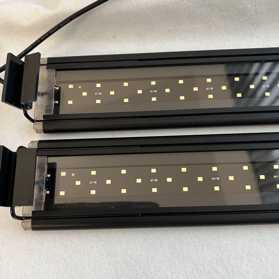 水槽用 LEDライト 60cm ブラック　2本セット【即日発送】毎日値下げ中！