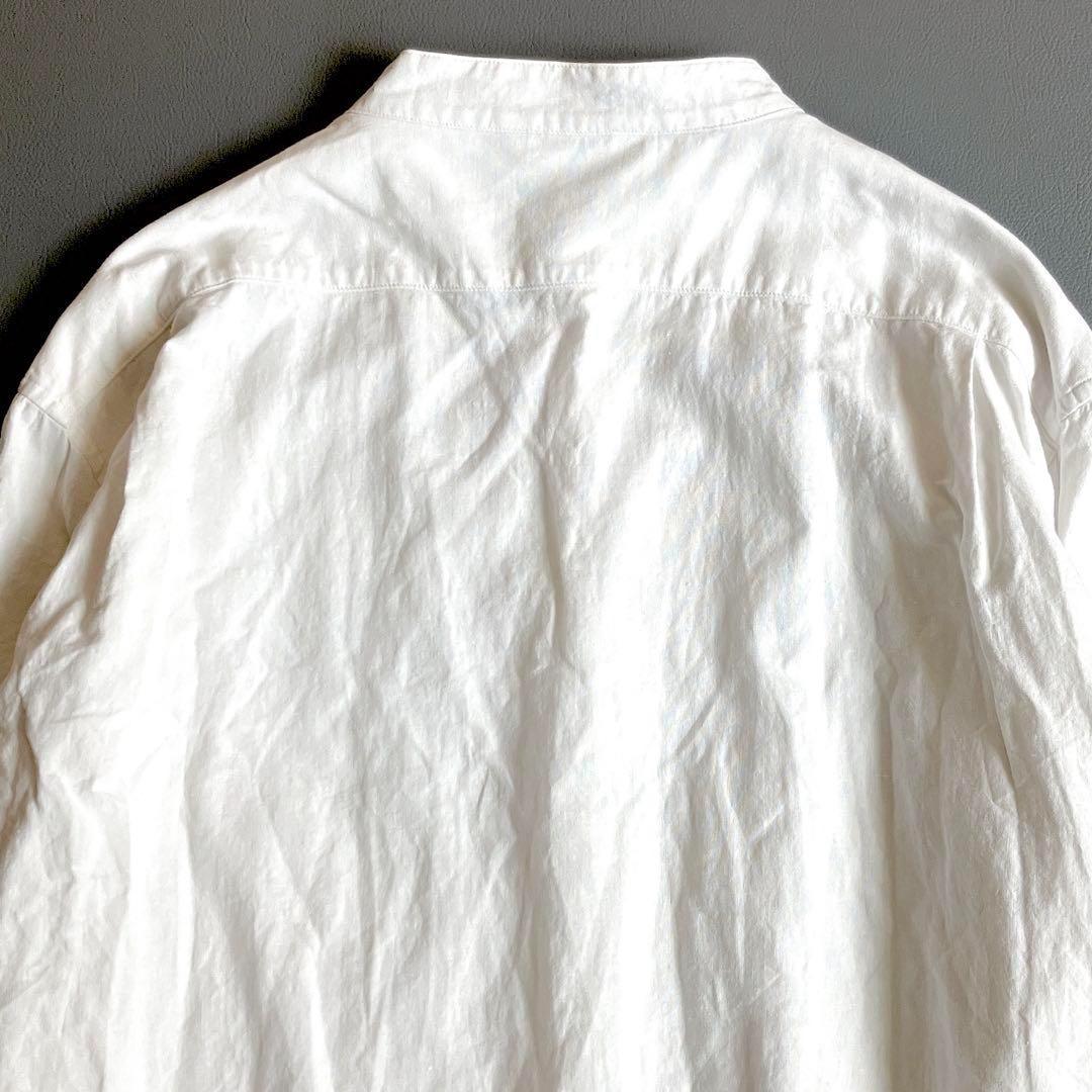 美品 ARTS&SCIENCE コットンリネンバンドカラーシャツ 近年 サイズ5 美品 ARTS&SCIENCE コットンリネンバンドカラーシャツ 近年