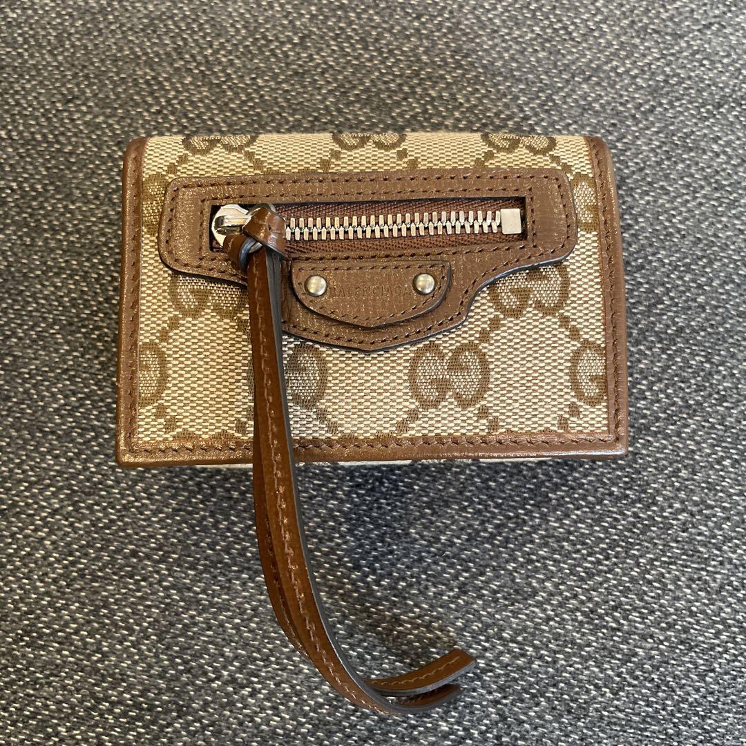 GUCCI BALENCIAGA コラボ　財布　グッチ　バレンシアガ　ペーパー