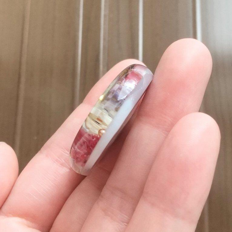 ひまうい様専用フラワーハンドメイドレジンヘアゴムポニーフック114