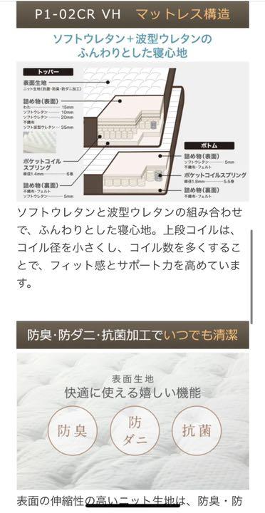 新作格安 ニトリ P1-02CR VH SetvA-m18241722754 Nスリーププレミアム 豊富な安い