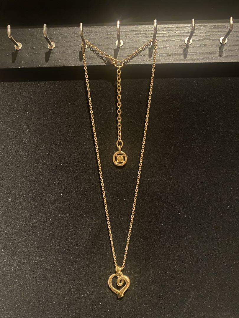250349◎GIVENCHY◎ハートのネックレス ハートロック ネックレス - ゴールデン/シルバー | GIVENCHY JP