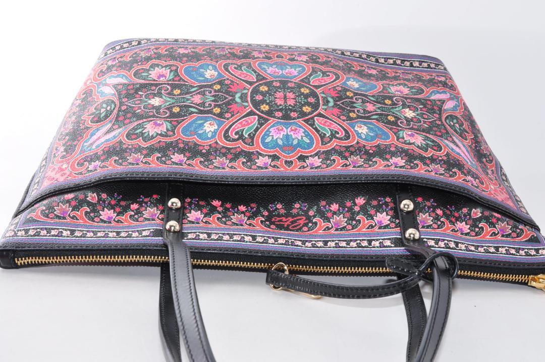 ETRO エトロ ペイズリー トートバッグ 手提げかばん ポーチ,保存袋付き