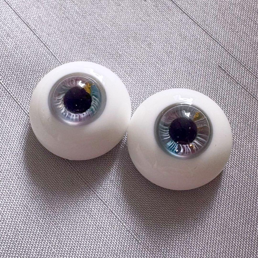 ディーラー様製 約18mm グラスアイ パープル系