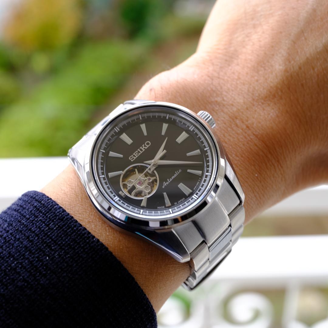 SEIKO 自動巻き時計 ダークグレー SEIKO 自動巻き時計 ダークグレー