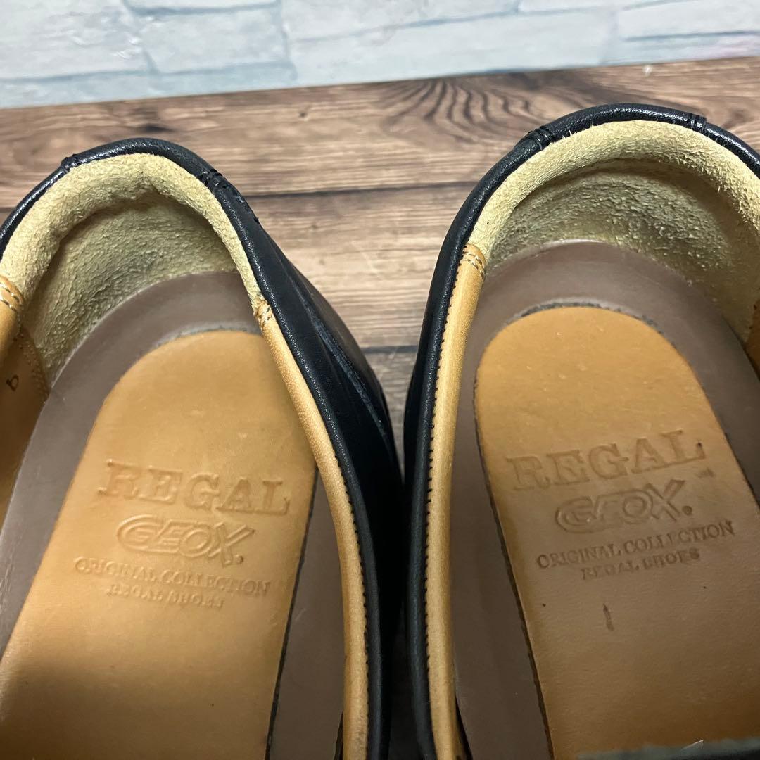 【25.0cm】REGAL リーガル × GEOX スリッポン 本革 ビジネス 【25.0cm】REGAL リーガル × GEOX スリッポン 本革 ビジネス