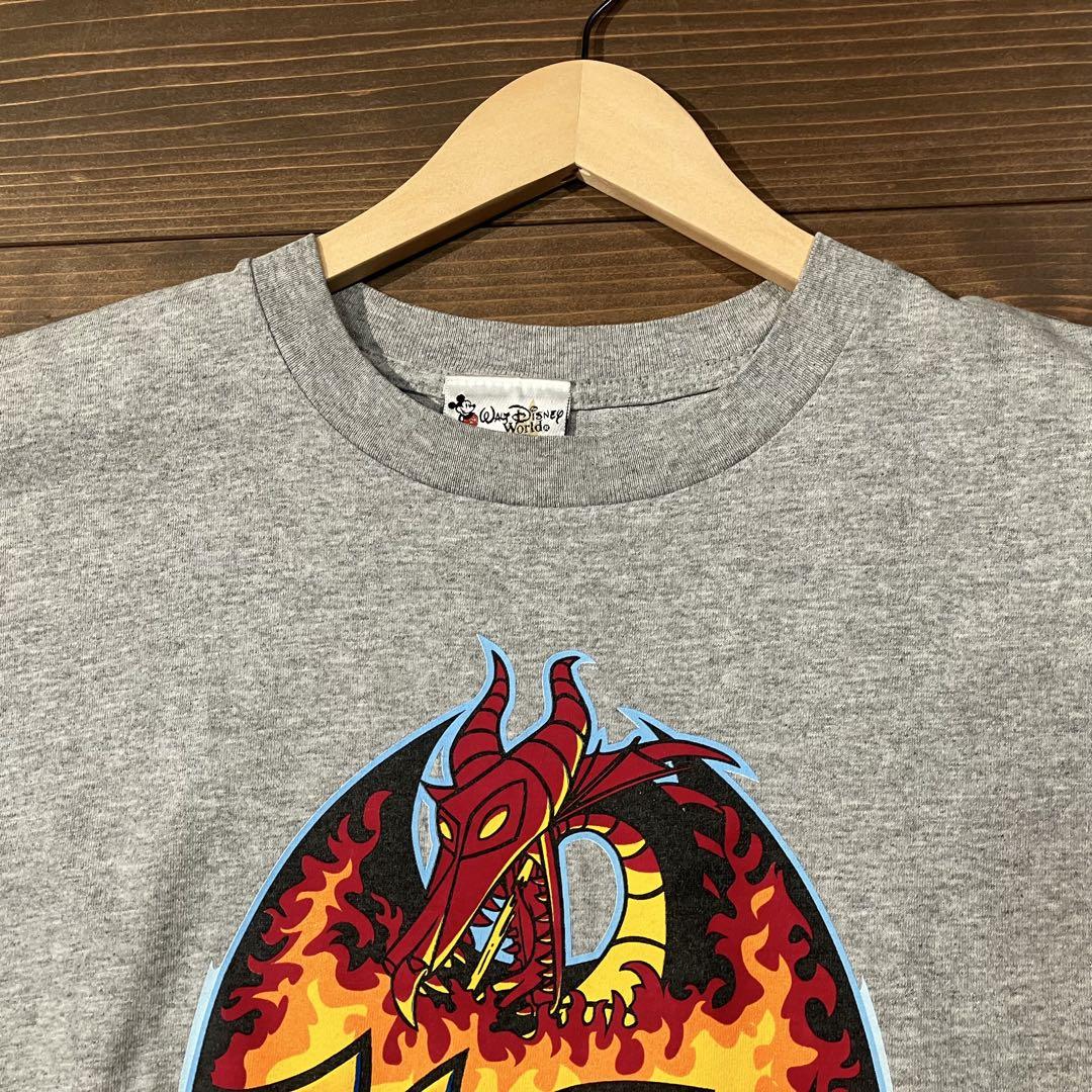 USA製 Disney fantasmic tシャツ XL グレー　両面プリント
