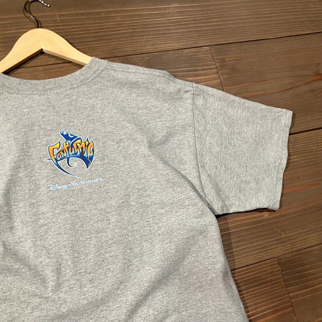 USA製 Disney fantasmic tシャツ XL グレー　両面プリント
