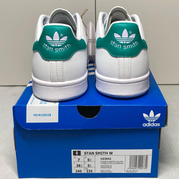 低価 新品 ホワイト パープル グリーン ThVqk-m18262282184 adidas スタンスミスW 24.0cm 通販特価