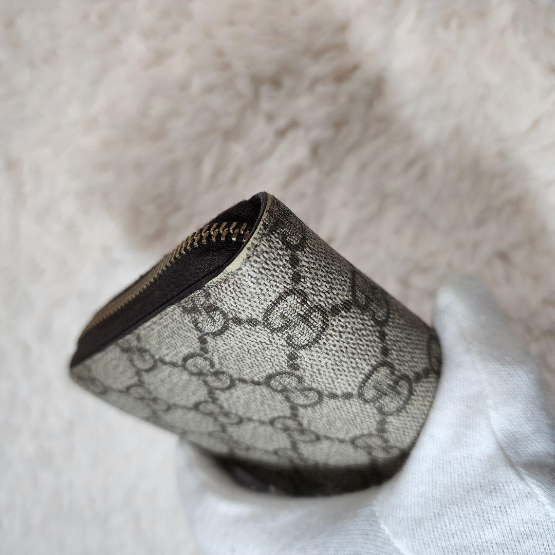 良品　Gucci　ラウンドファスナー　PVC　GGスプリーム　GG