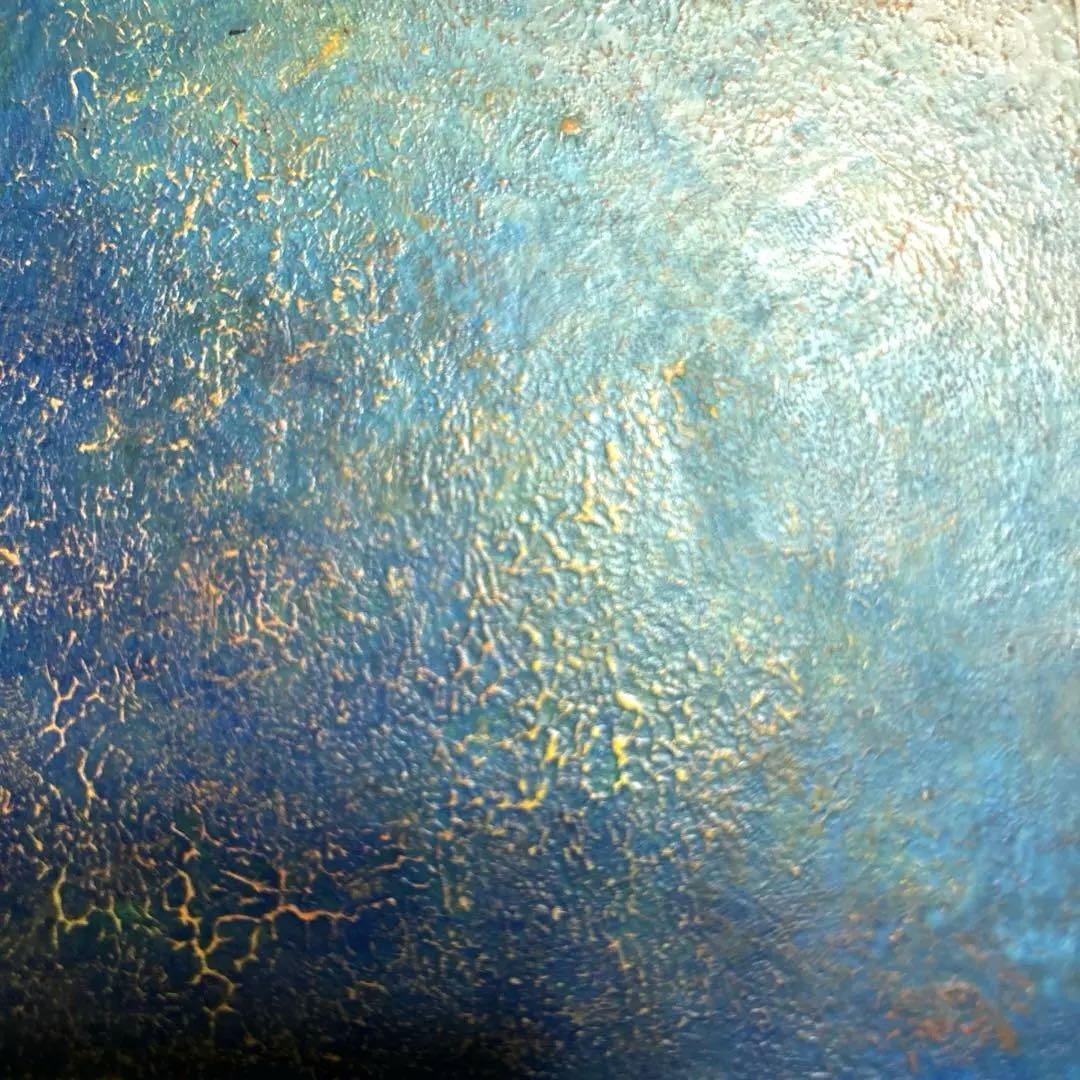 ブルーとイエロー 抽象画 アクリル画 オリジナル絵画