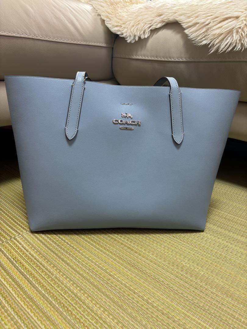 COACH 水色 ビジネスハンドバッグ　 A4サイズ