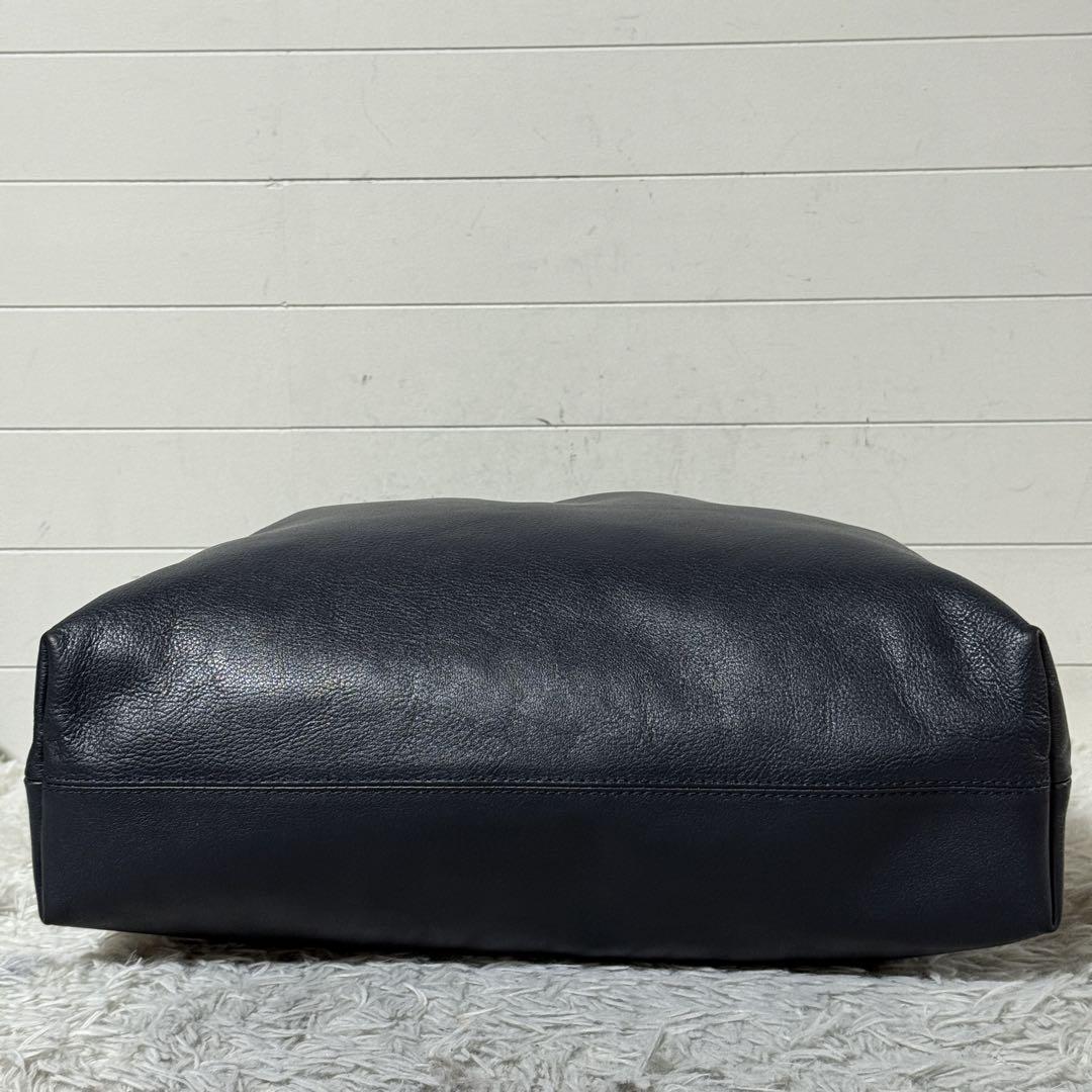 極美品✨スロウ×ルイス レザー トートバッグ ダークネイビー