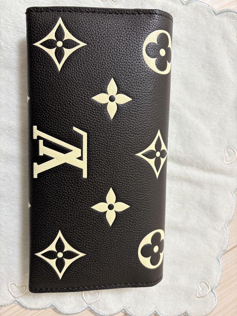 長財布 ブラック/アイボリーほぼ新品