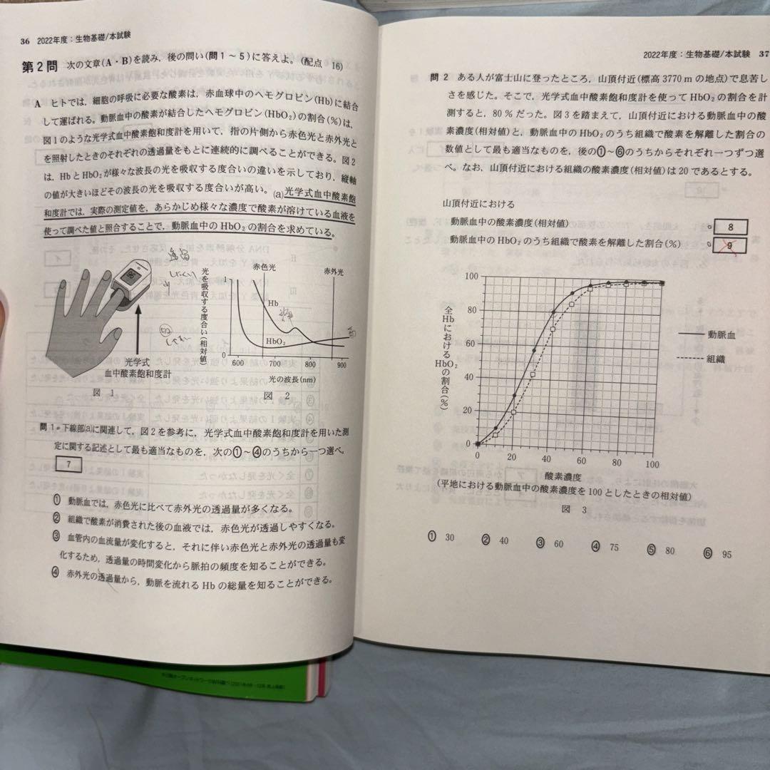 共通テスト 赤本 過去問2023・2021 国語 数学 英語 生物基礎 地学基礎