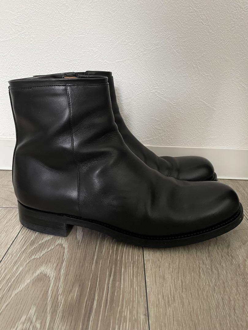 靴 forme ff-98 Side Zip Boots black calf
