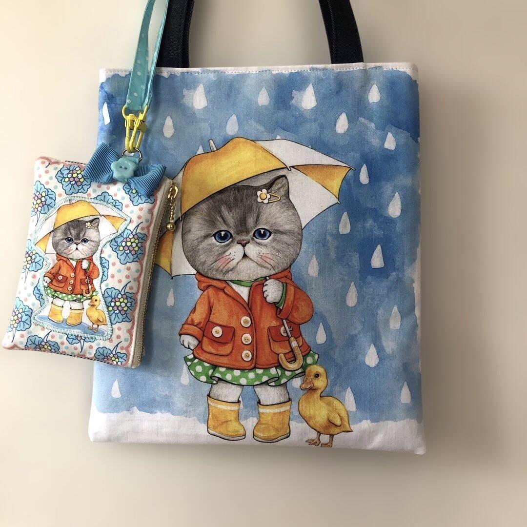 直送商品 ゆ*ら様 コヤンイサムチョン レインコートのルミちゃん バッグと トートバッグ