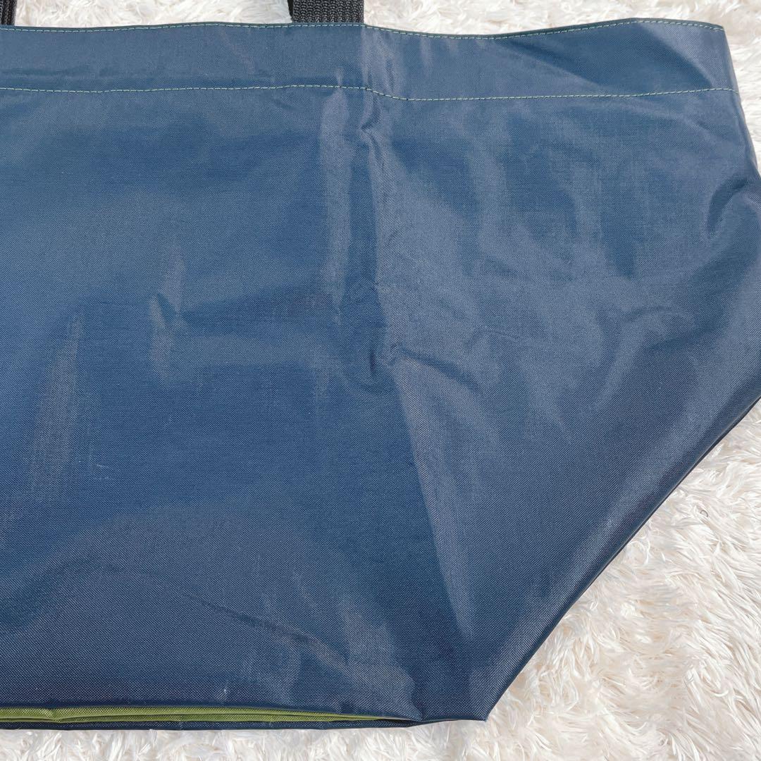 Herve ChapelierXL 舟型 大型 トートバッグ　ネイビー　グリーン