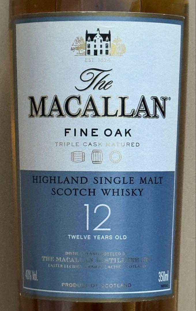【おしゃれ】 The Macallan 350ml 12 Oak Fine ウイスキー