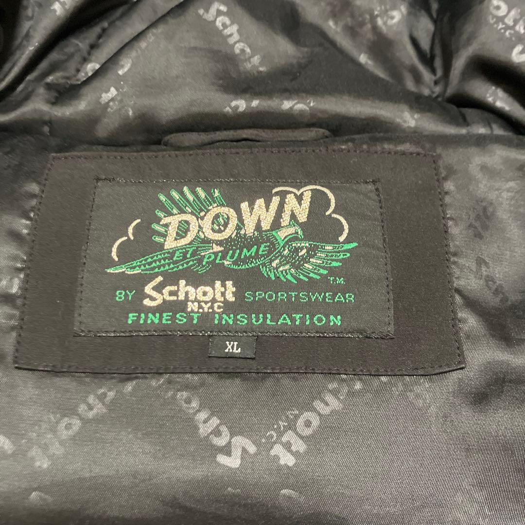 Schott N.Y ショット クラシック 2トーン ダウンジャケット XLXL LL SCHOTT RODOVICO_COM_BR