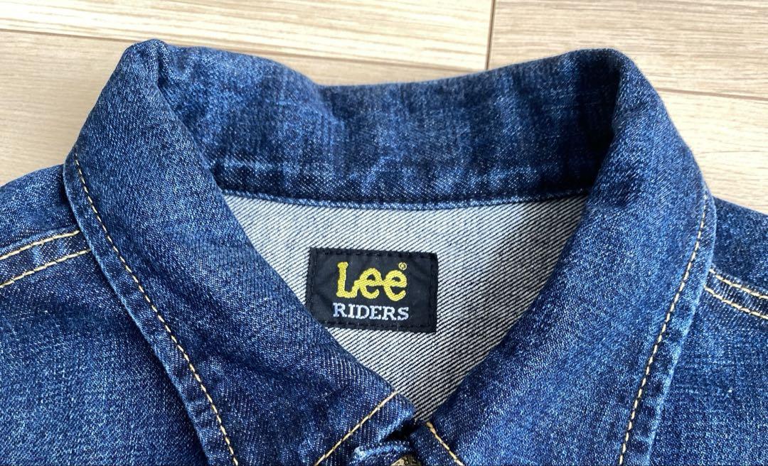 【美品】Lee RIDERS デニムジャケット　ジージャン　ネイビー　XL