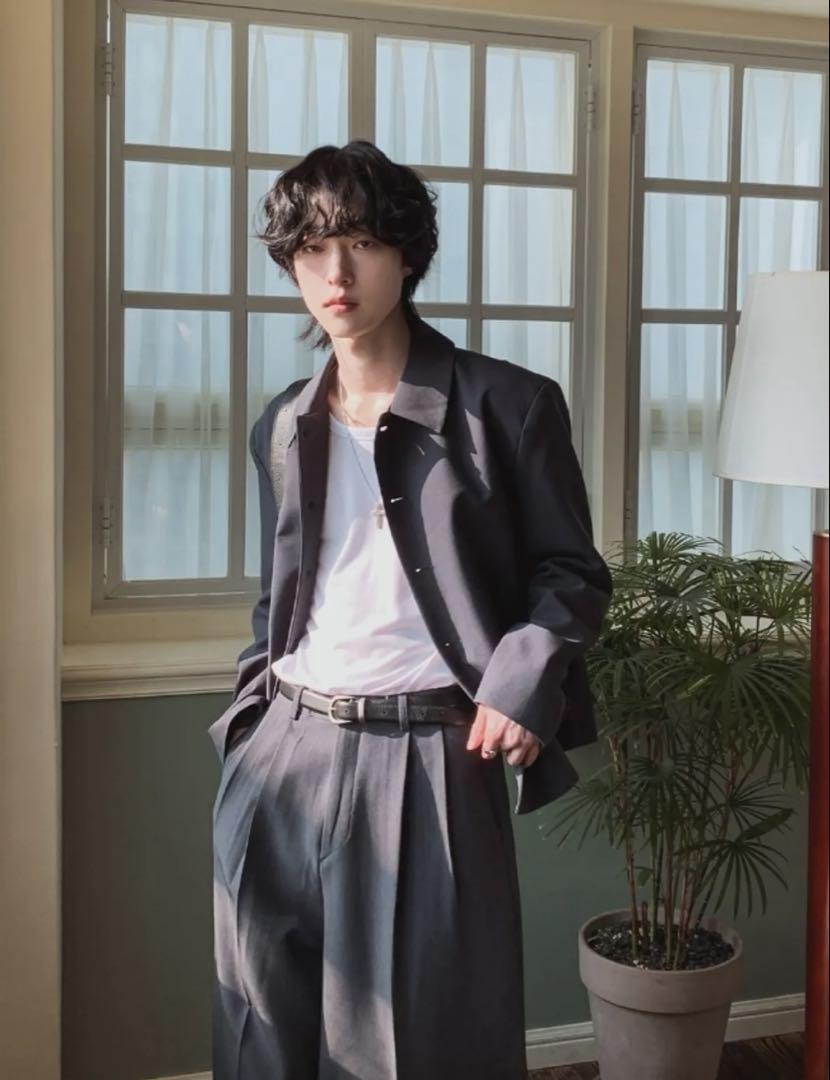 2plan Le Berry Mac crop blazer グレー M