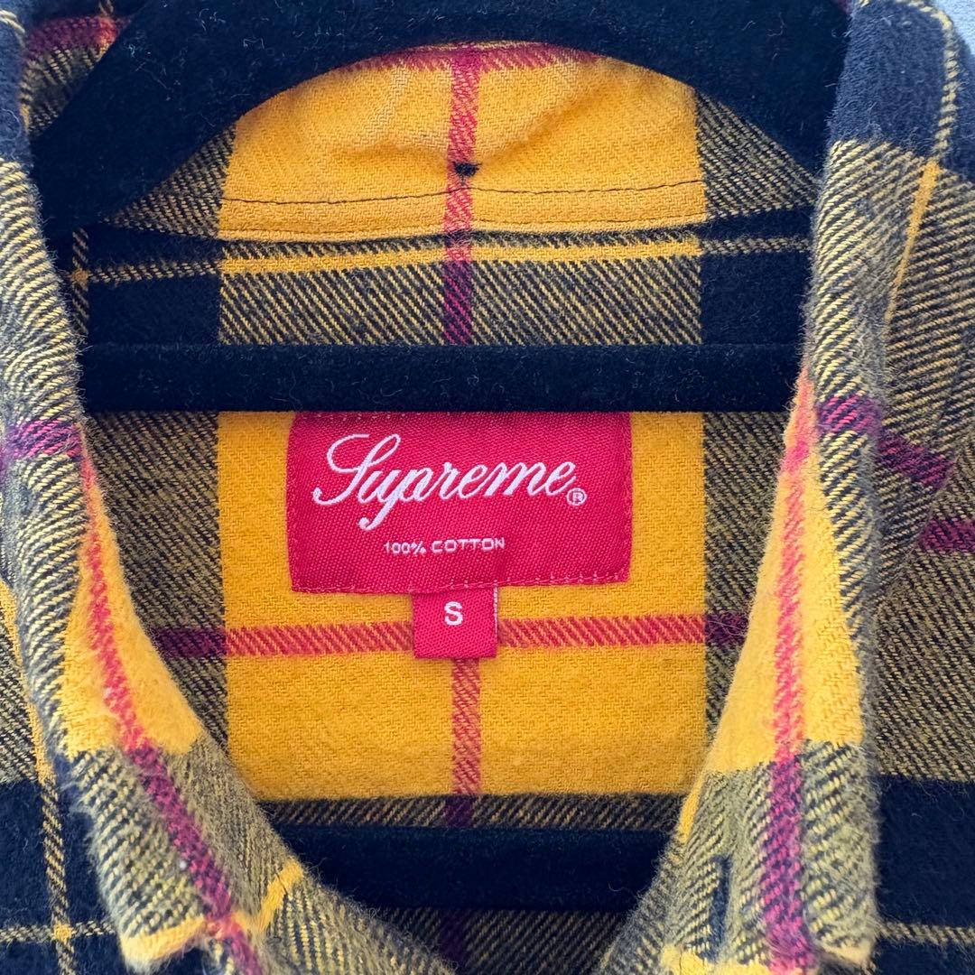 supreme tartan flannel shirt Sサイズ 13aw