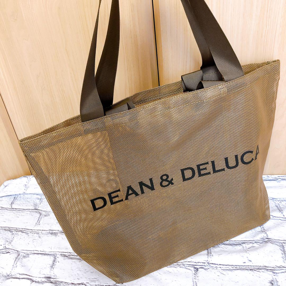 DEAN&DELUCA ディーン&デルーカ メッシュトートバッグ ゴールド
