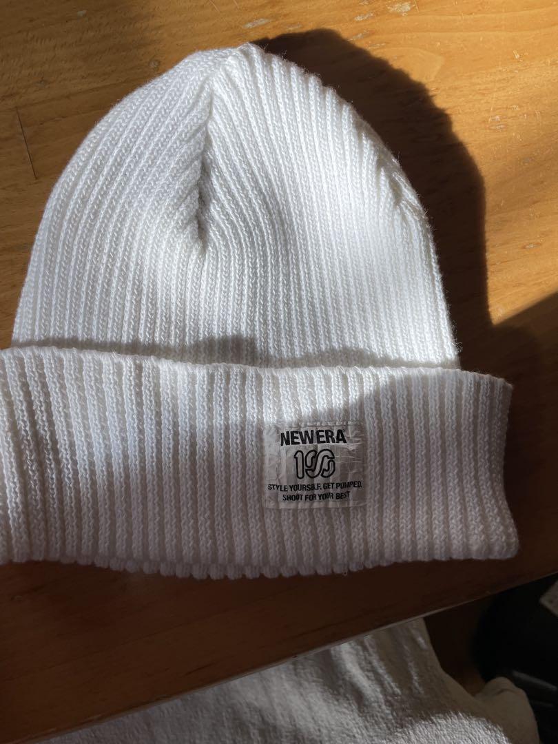 NEW ERA® x 100A KNITホワイト ニット帽