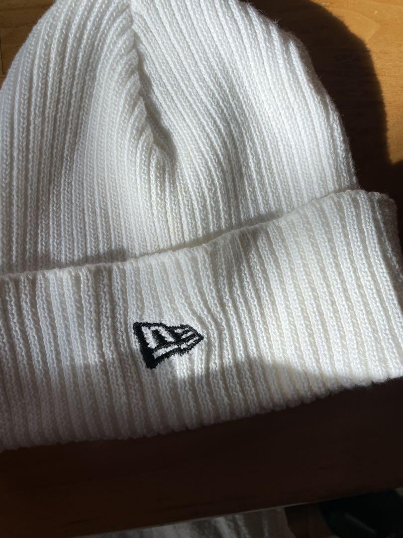 NEW ERA® x 100A KNITホワイト ニット帽