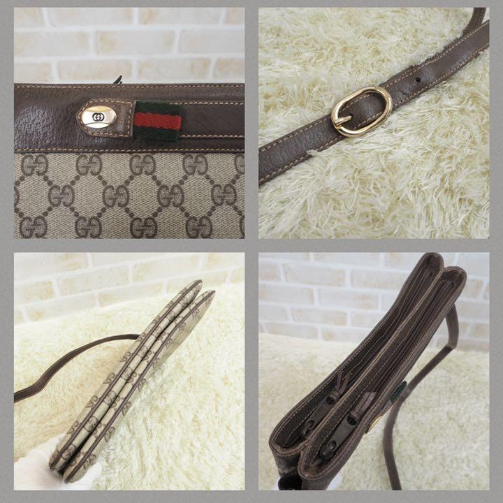 低価送料無料 GUCCI グッチ オールドグッチ ショルダー キャンバス GG シマ シェリー Ebszo-m18293661008 大人気定番