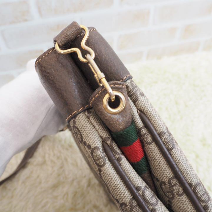 低価送料無料 GUCCI グッチ オールドグッチ ショルダー キャンバス GG シマ シェリー Ebszo-m18293661008 大人気定番