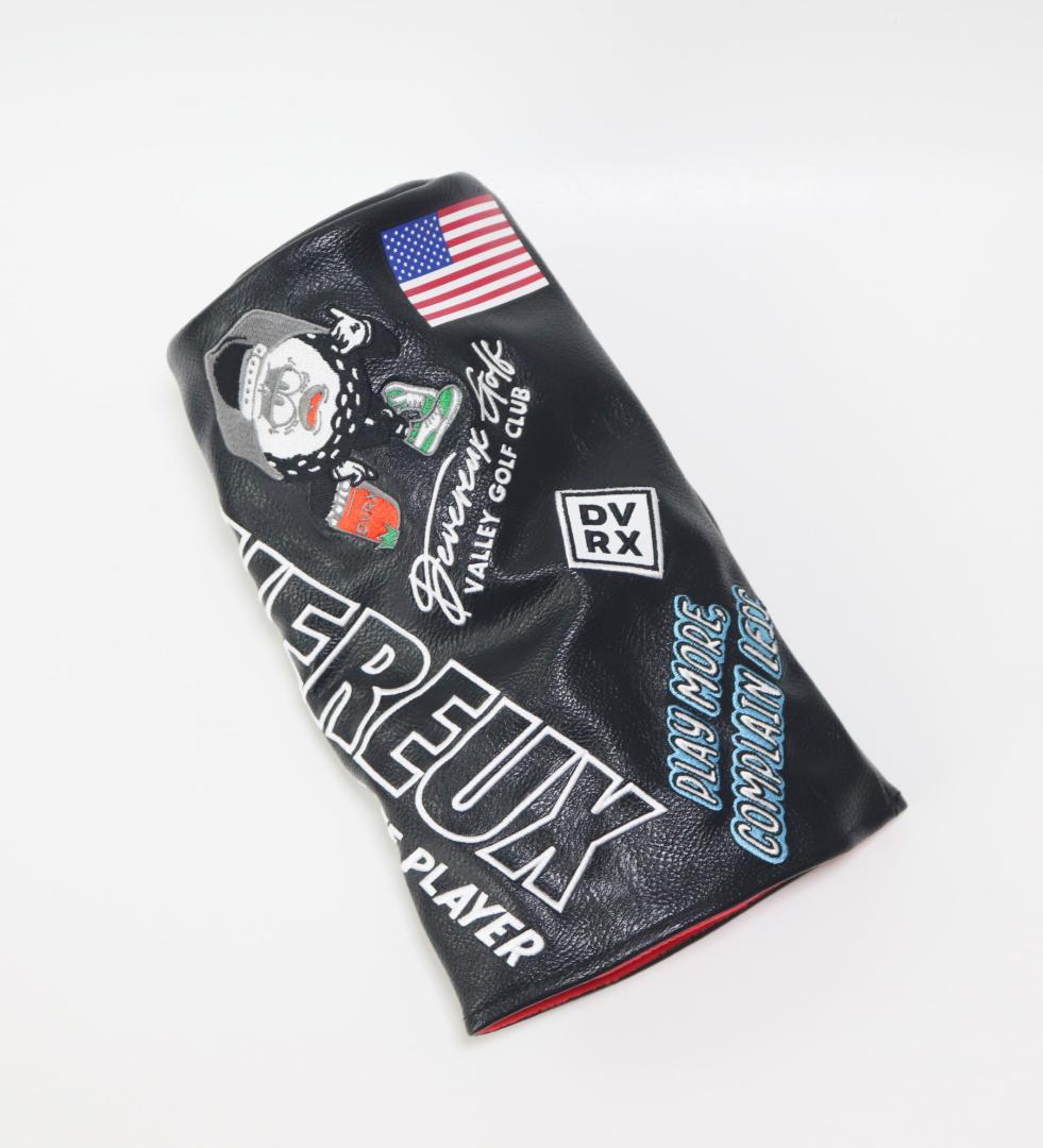 新品【デヴァロー ゴルフ】Logo Assorted ドライバーカバー 黒 新品【デヴァロー ゴルフ】Logo Assorted ドライバーカバー 黒