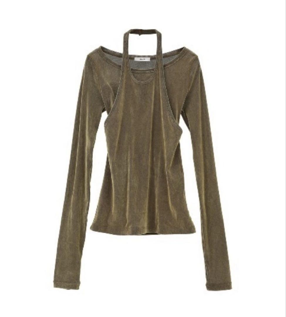 CLANE/TULLE FLOCKY LAYERED TOPS