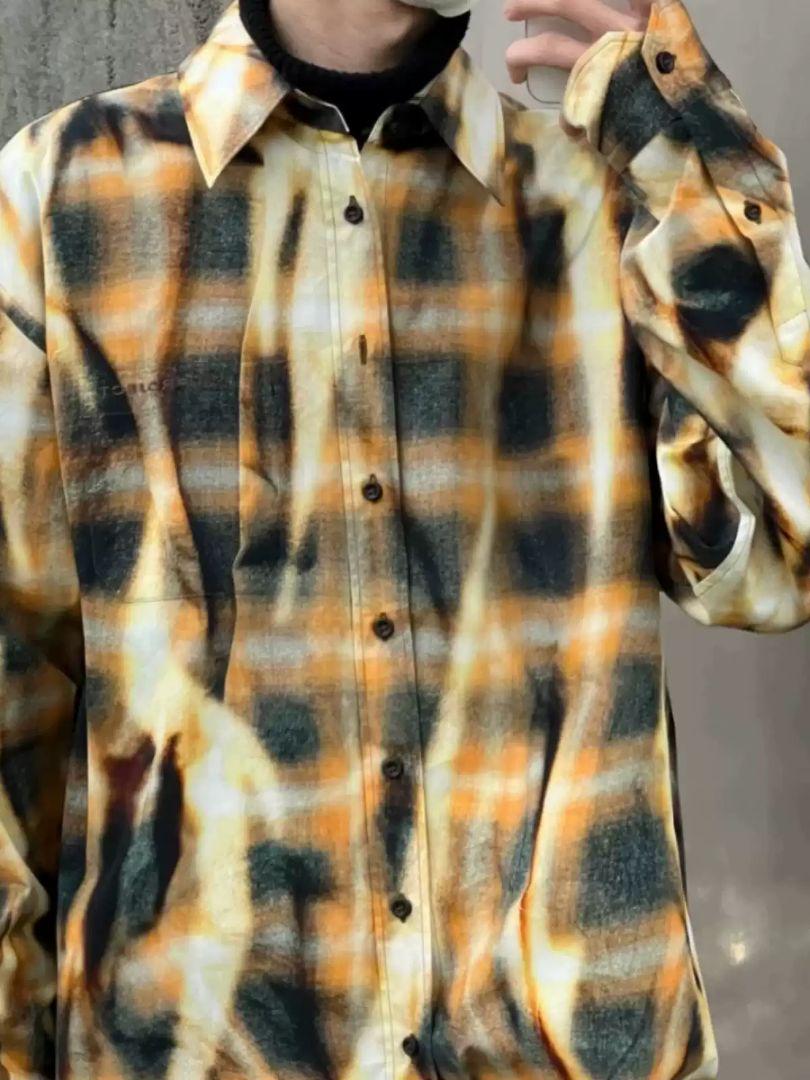 美品✨Y/PROJECT SUN BLEACH CHECK シャツ M