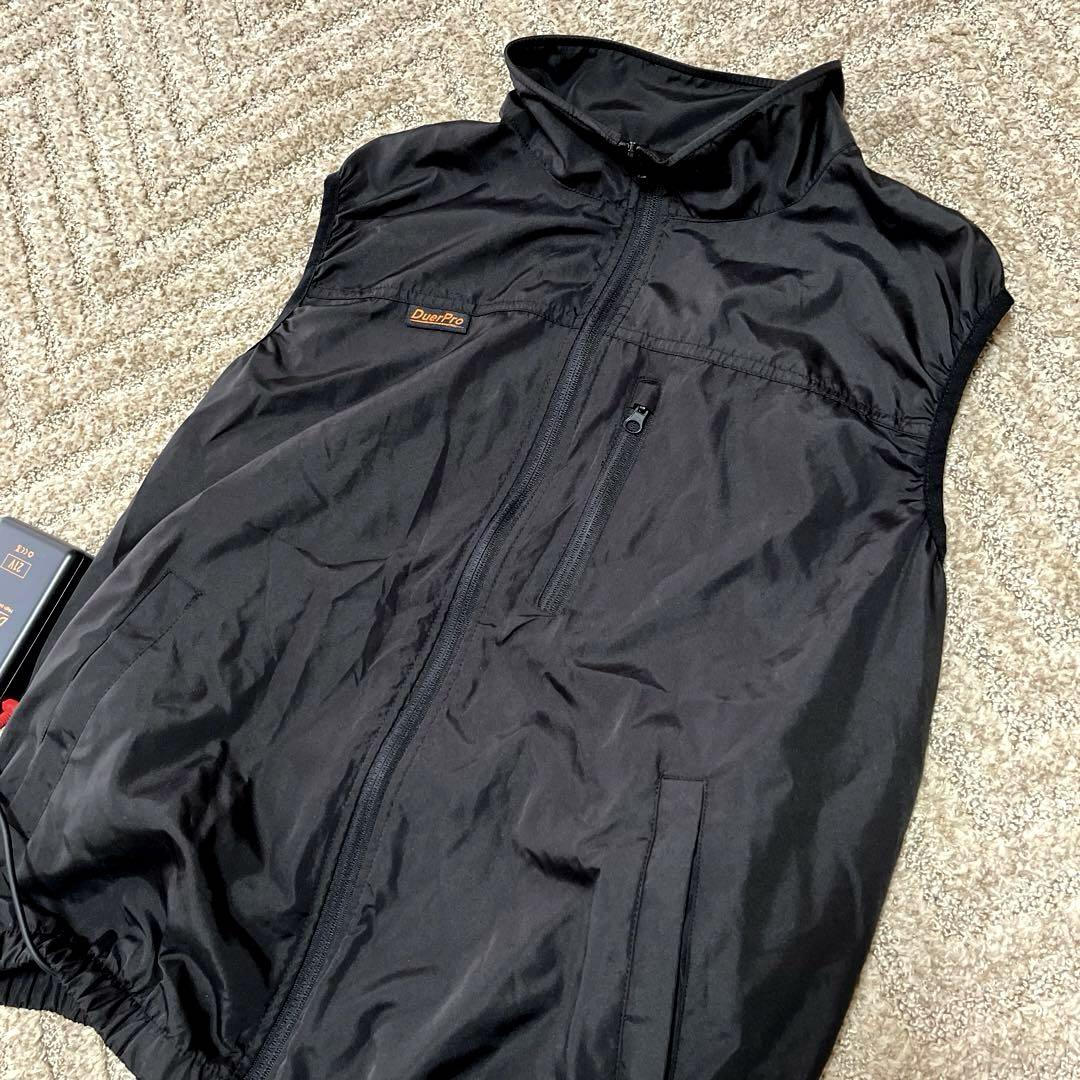 2着セット　空調ベスト　空調服　ブラック ダークネイビー　Mサイズ