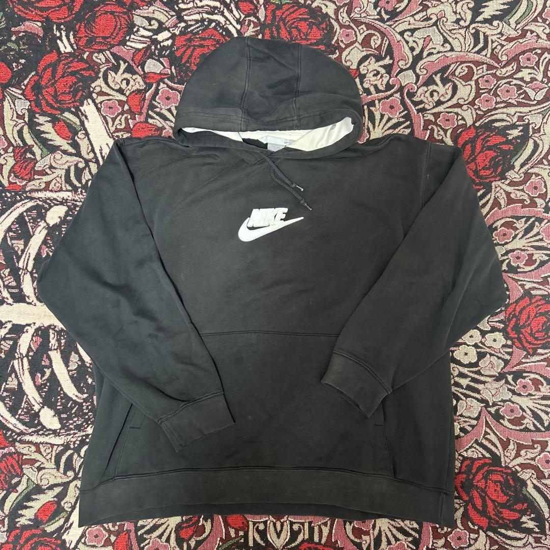 90’s 00’s NIKE 銀タグ センターロゴ パーカー y2k 古着
