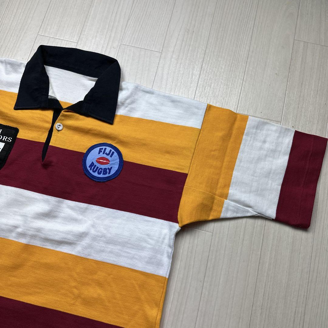 品質が完璧 90sFiji Rugby Viti Warriorsヴィンテージラガーシャツ ラグビー ウェア