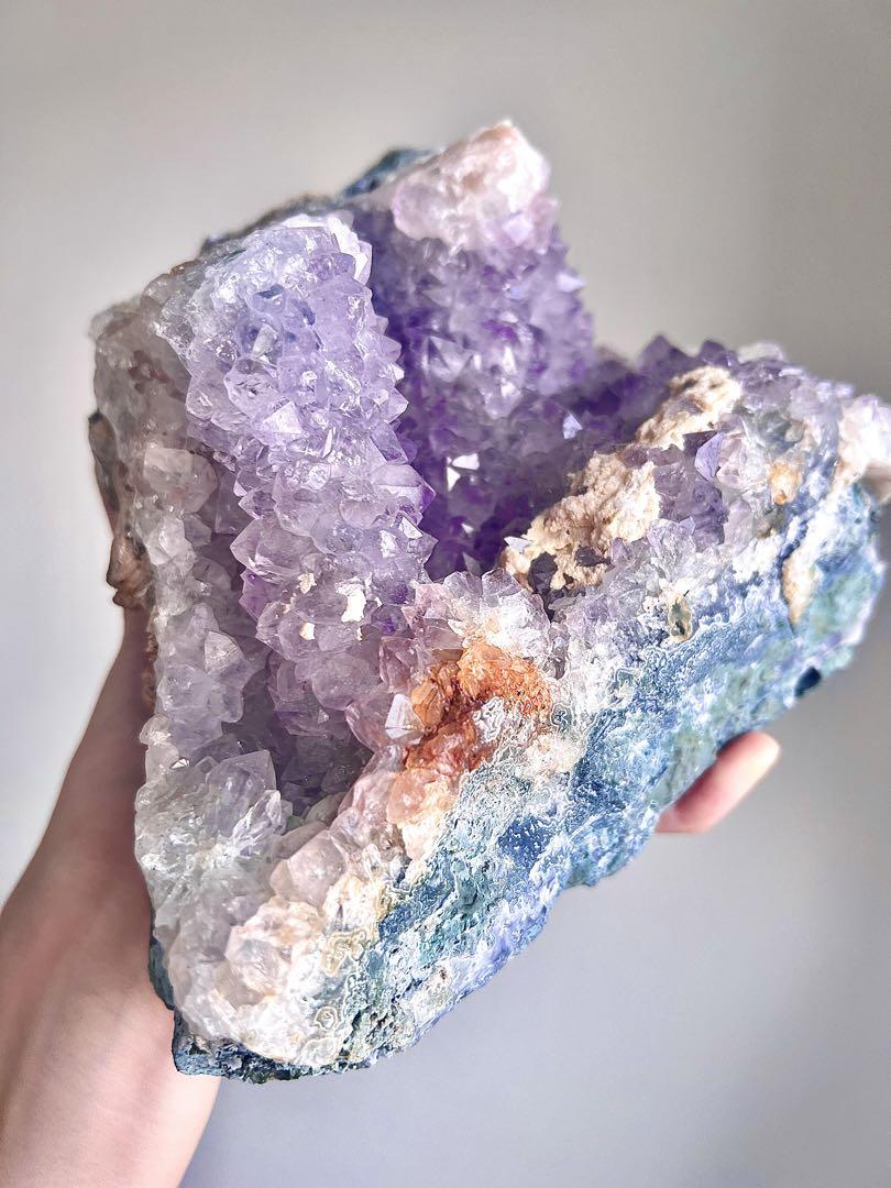 美✨定価158000円3.5kg! フラワー アメジスト 原石 アリエルのお城✨
