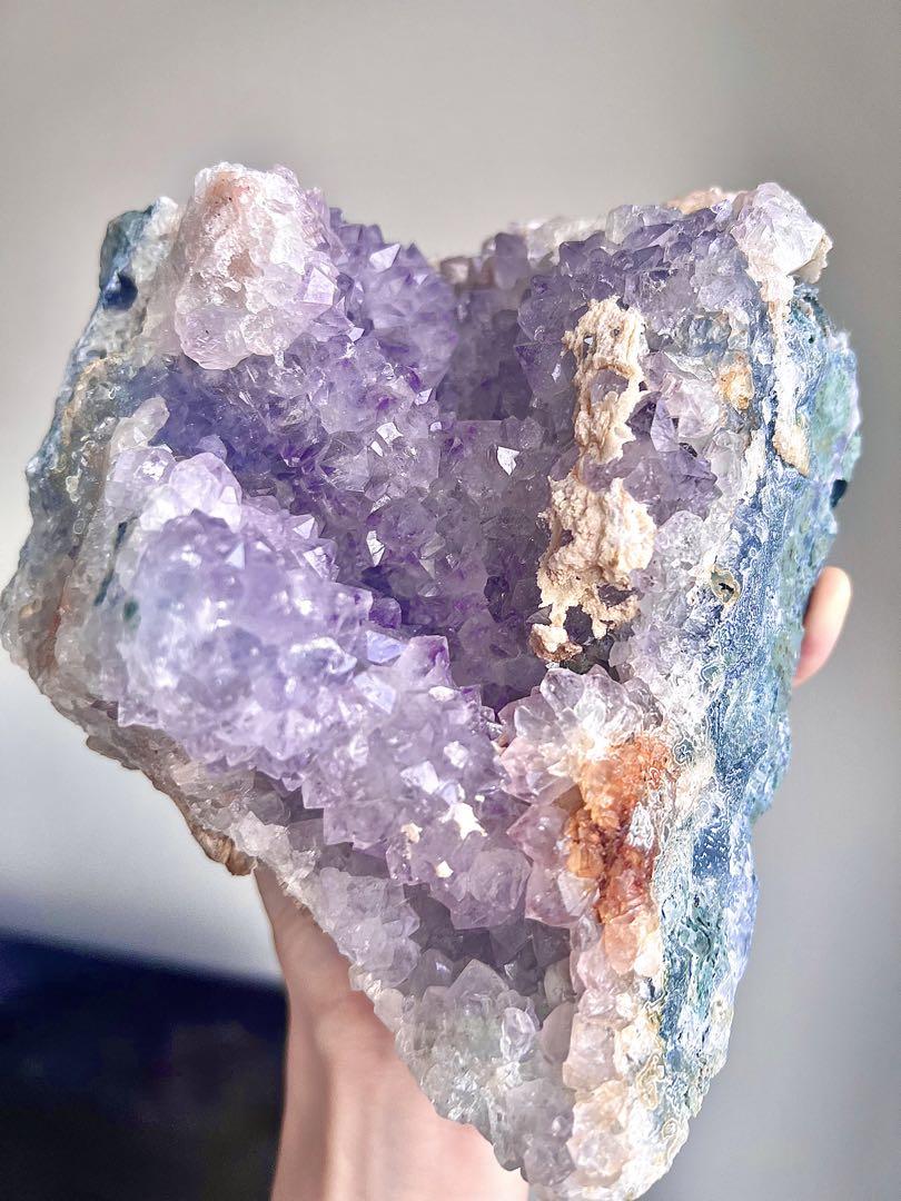 美✨定価158000円3.5kg! フラワー アメジスト 原石 アリエルのお城✨
