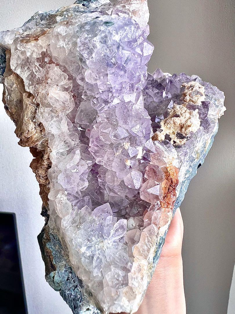 美✨定価158000円3.5kg! フラワー アメジスト 原石 アリエルのお城✨