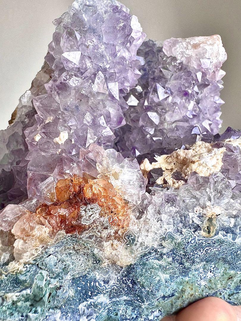 美✨定価158000円3.5kg! フラワー アメジスト 原石 アリエルのお城✨