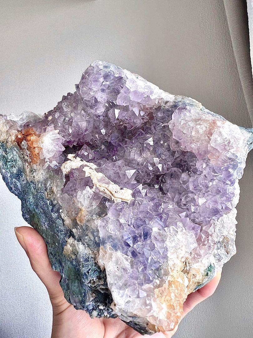 美✨定価158000円3.5kg! フラワー アメジスト 原石 アリエルのお城✨