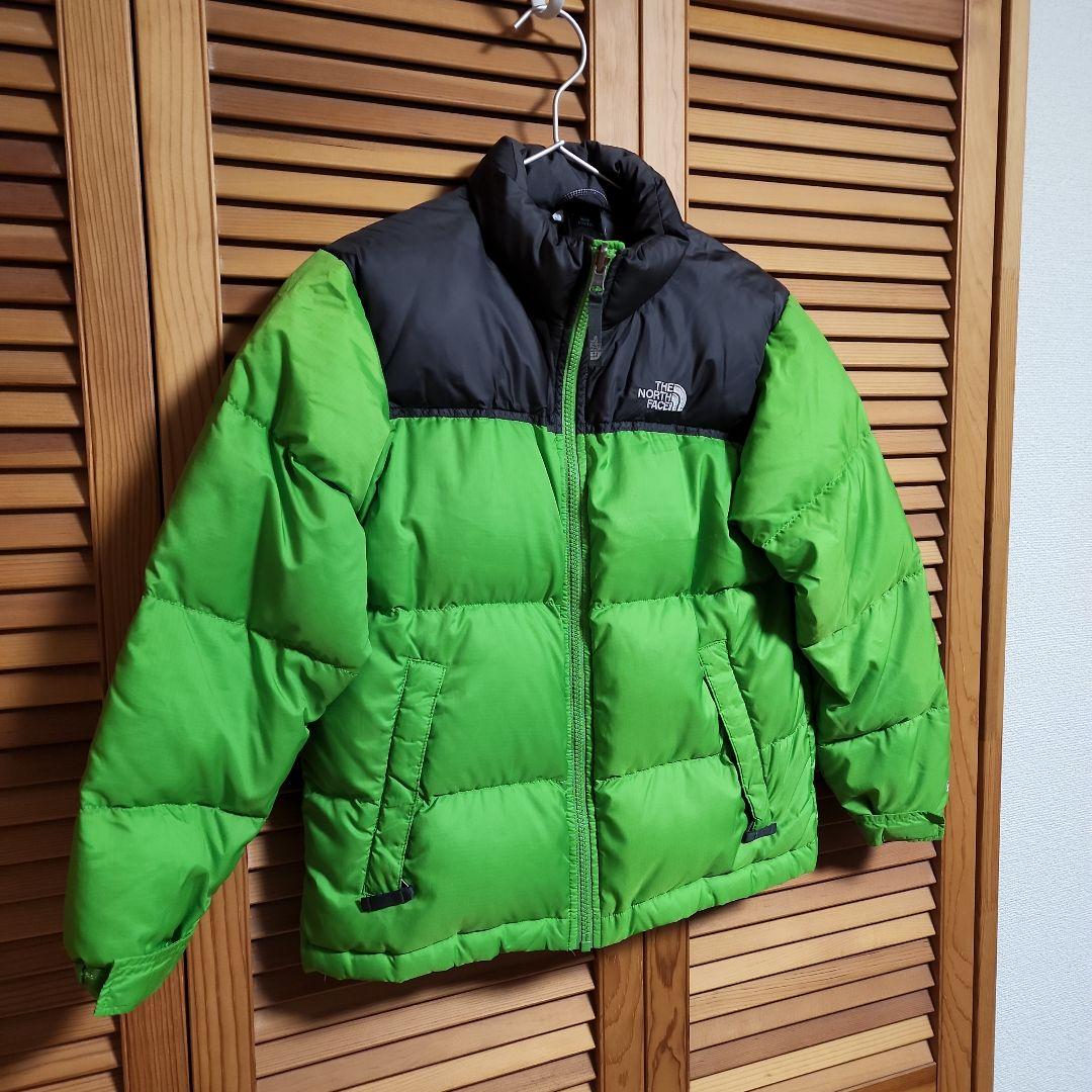 希少THE NORTH FACEノースフェイスグリーンヌプシダウンジャケット